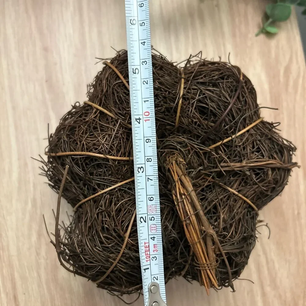 Rustic Natural Wicker Pumpkin Accent